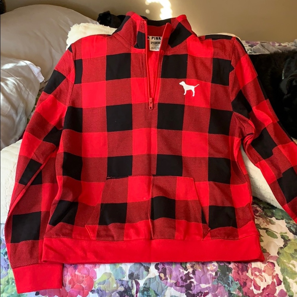Victoria Secret Pink quarter zip sweatshirt